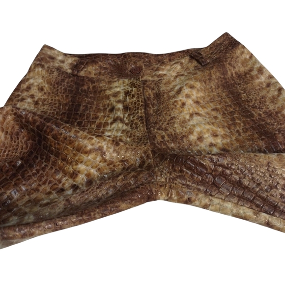 Nelli Women's Brown Animal Print Pants Size Large L - Picture 7 of 12